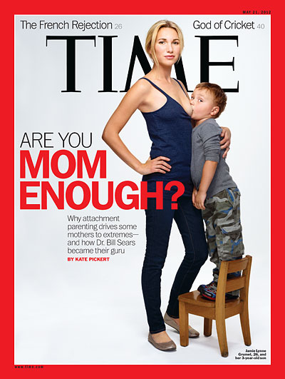 Portada revista Time sobre amamantamiento y mujer segura